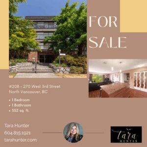 #208 - 270 WEST 3RD Street North Vancouver, BC