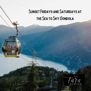 Sunset Fridays and Saturdays at the Sea to Sky Gondola