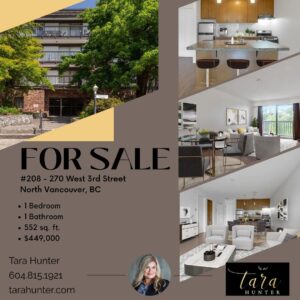 #208 - 270 West 3rd Street North Vancouver, BC