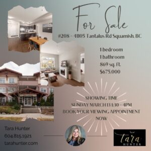 #208 - 41105 Tantalus Road, Squamish BC