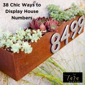 38 Chic Ways to Display House Numbers