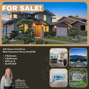 FOR SALE - 660 Ocean Crest Drive West Vancouver (Furry Creek) BC