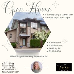 Open House 1220 Village Green Way Squamish, BC