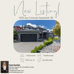 💥NEW LISTING! 1020 Jay Cres Squamish, BC